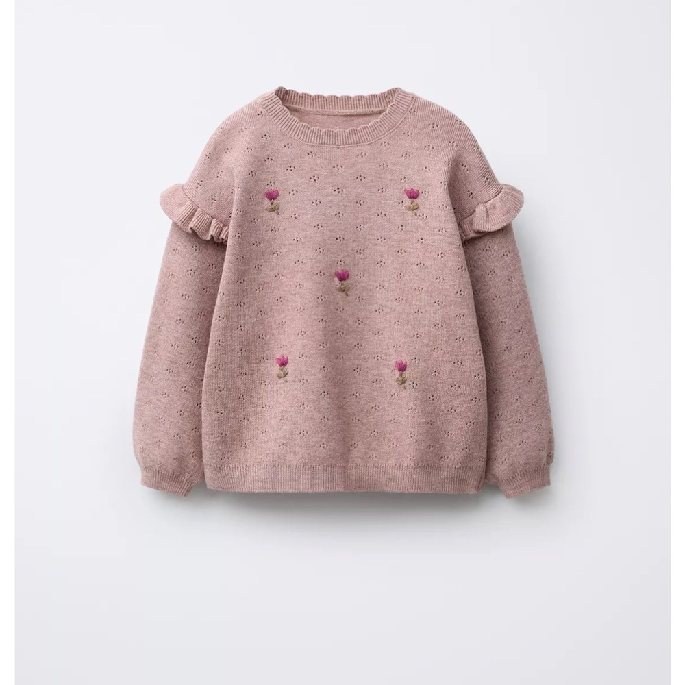 Zara Toddler Pink Knit Sweater Set - Picture 2 of 10